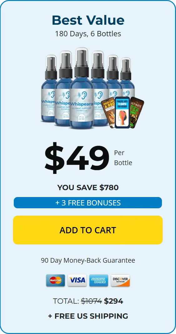 Buy Whispeara™ 6 Bottles